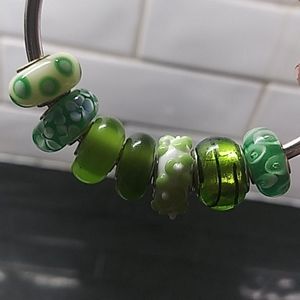 Beads .glass murano .fauxPandora